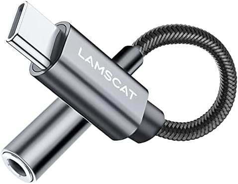 Lamscat usb c do 3,5 mm adapter za slušalice, tip C u AUX adapter dongle za android kabel kompatibilan s pikselom 6 5 4, Samsung Galaxy