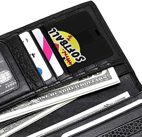 Live Love Softball kreditna banka kartica USB Flash pokreće prijenosni memorijski štap za pohranu ključeva 32g