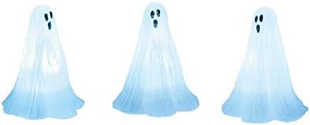 Odjel 56 Pribor za sellage Cross Products Halloween Ghosts Lit Figurine Set, 2,75 inča, bijelo