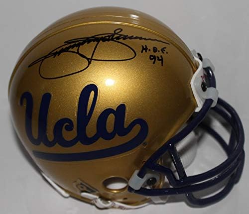 Mini kaciga s potpisom Jimmieja Johnsona s potpisom 94 s potpisom-NFL mini kacige s potpisom