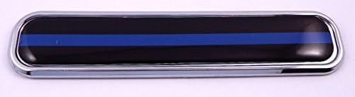 Thin Blue Line policijska zastava Chrome Emblem 3D Auto Decal Car Bike Boat 5.3