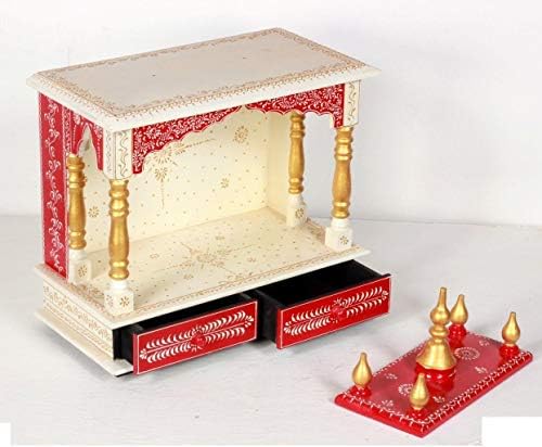 Doma i bazar Rajasthani etnički ručno izrađeni drveni hram/mandir/pooja ghar/mandapam
