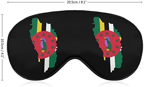 Dominika mapa maska ​​za oči za spavanje za spavanje noću noć povez s podesivim remenom za muškarce žene putuju joga drem