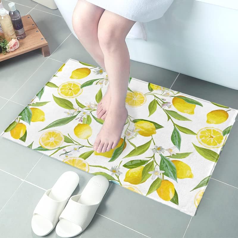 Akvarel limunska prostirka za kupaonicu 17 29 ljetna prostirka za kupaonicu Kuhinjski podni tepih koji upija vodu neklizajući tepih