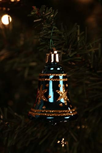 Pametne kreacije 4 pakiranje božićnog ukrasa, dekor za odmor za božićne drvce, crvena i zlatna zvona