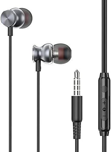 Ožičane slušalice hi -fi zvučne slušalice Handsfree Mic slušalice Metalne ušne ušice In -Eur Slušanja kompatibilne sa Samsung Galaxy