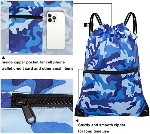 Ruksak Na vezanje sportska torba za vježbanje joge putni ruksak za žene muškarci velike veličine s džepovima s patentnim zatvaračem