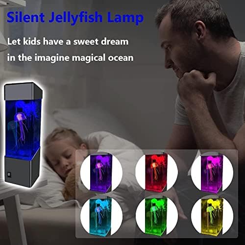 Lava lampa za djecu, višebojne lampe za meduze, pokloni, noćne svjetiljke za akvarij s pogonom na Mumble, akvarij za odrasle meduze,