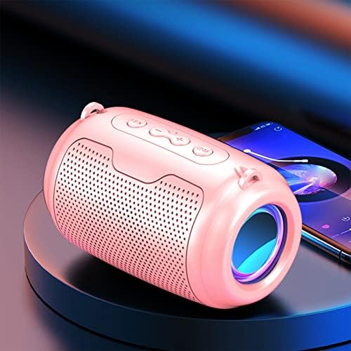 Moresec Bluetooth zvučnik, prijenosni bežični zvučnici s LED svjetlima, magnetski vodootporni zvučnik, 360 HD surround zvuk, mini vanjski