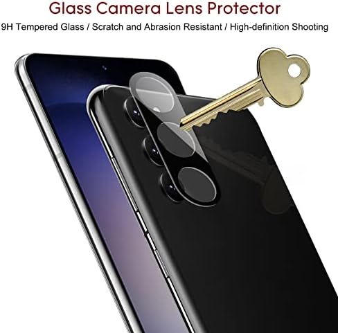 Esanik [2 + 2 pakiranja] Zaštitna folija za ekran privatnosti Samsung Galaxy S23 + / S23 Plus 5G 6,6 cm [NE za S23 Ultra / S23 5G]