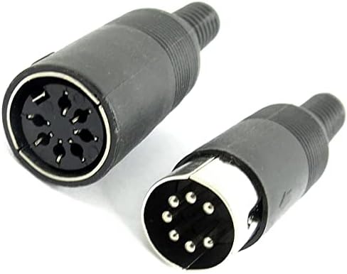 Crno plastično kućište 7-pinski konektor + utičnica za adapter-sučelje audio priključka-priključak -