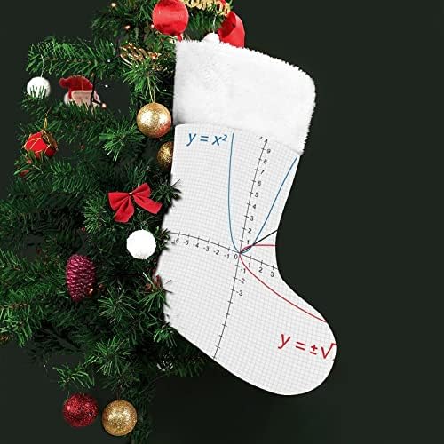 Matematika funkcionira Personalizirane božićne čarape kuće božićno drvo kamin Viseći ukrasi