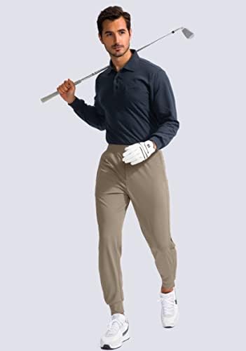 Muške golf Jogger hlače s patentnim zatvaračima s džepovima na patentnim zatvaračima, rastezljive trenirke, pripijene trenirke, Jogger