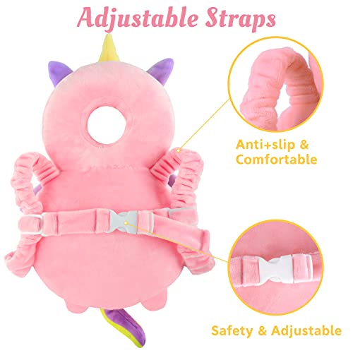 Zaštita glave za bebe i jastučići za bebe koljena za puzanje i hodanje, bebe za sigurnost jastuka za glavu Podesivi ruksak