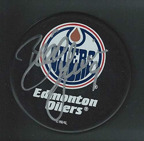 Bill Guerin potpisao je suvenirni pak Edmonton Oilers - NHL pakove s autogramima
