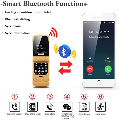 Yunseity otključao seniorski flip mobitel, veliki gumbi HD prikazuju mobilni flip telefon multifunkcionalni anti gubitak jednostavan