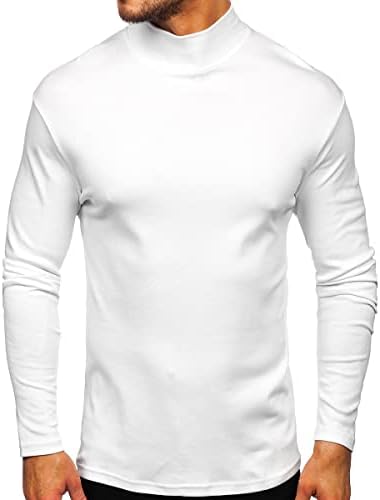 Muška muške kornjače za pulover dugih rukava Osnovna toplinski vrh košulja Osnovna toplinska dionika Slim fit džempera