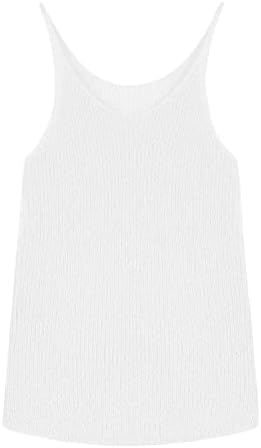 Ženski džemper prsluk Scoop vrat za vrat pulover bez rukava ljetna plaža casual košulja radna bluza majice majice