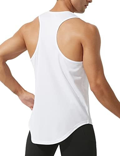Aixdir muške košulje bez rukava brze suhe y-back tenk vrhovi mišića mišića mišića bodybuilding atletski trening majice