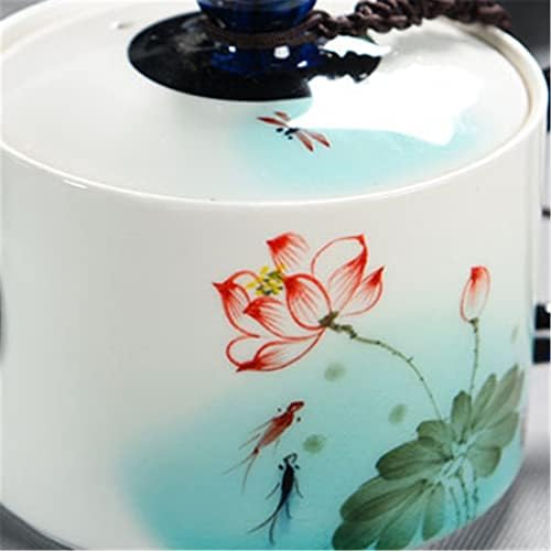 SDFGH Cilindrični ručno oslikani Kung Fu mali čajnik s jednim čajnim čajnim čajnim čajnim čajem set ručno izrađenog čajnika
