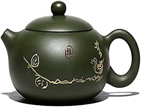Čajnik teapot ljubičasta glina lonac sirova ruda zelena glina puna ručna ravna lonac napravljena zelena blata čaj za piće čaj set čaj