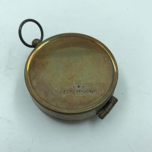 Ručno izrađeni nautički mesing gurnuti otvoreni kompas, antički džepni kompas, poklon kompas 2