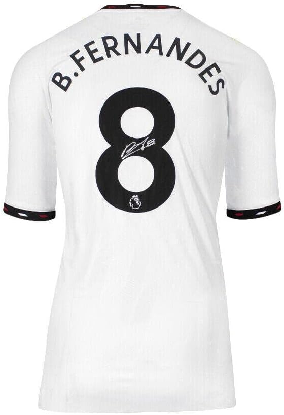 Bruno Fernandes potpisao majicu Manchester Uniteda - 2022-23, u gostima, broj 8 - Autografirani nogometni dresovi