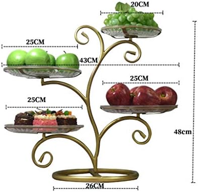Pladanj za voće dnevni boravak kućna mreža Crveni skandinavski višeslojni stalak za desertne torte ukras za desert moderna kreativna