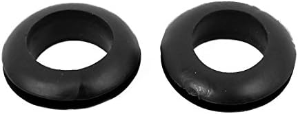 + 30 kom čahure unutarnji promjer 16 mm s dvostrukim stranama gumene žičane čahure + setovi kabelskih čahura zaštitnik Crna