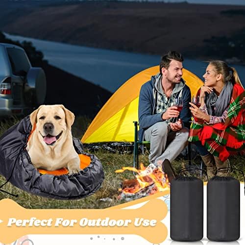 2 PCS pseća vreća za spavanje s stvarima vreća set prijenosni kampiranje kreveta topli putnički krevet vodootporni izdržljivi pseći