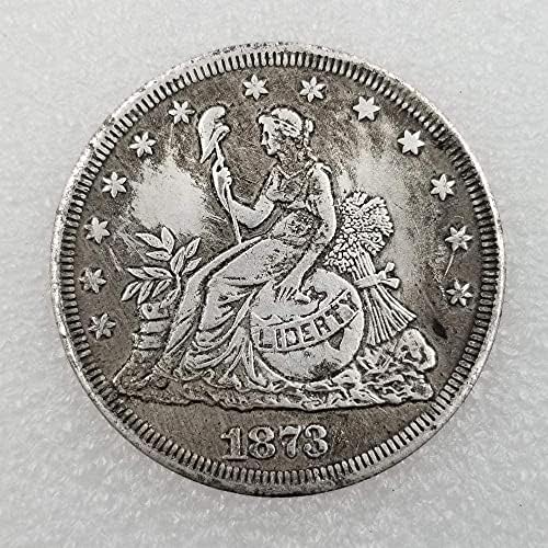 Izazov kovanica Antique Crafts 1869 Standardni liberty Head Standardni bakar pozlaćeni srebrni dolar srebrni okrugli novčić 285 kolekcija