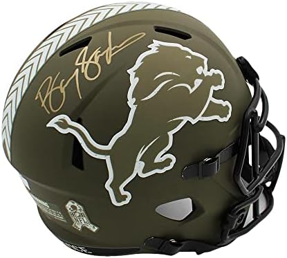 Barrie Sanders potpisao je pozdrav u punoj veličini za servisiranje NFL kaciga-NFL kacige s autogramima