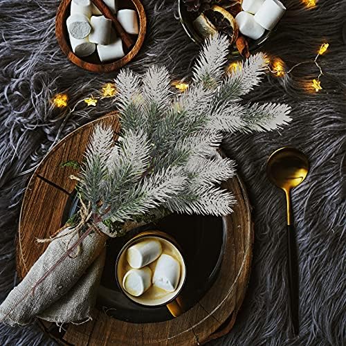 2PCS Umjetne igle od borova lažne biljke Pine igle šik božićni ukrasi za dom/zid/kuhinja/soba dekor