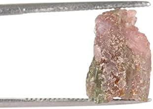 Gemhub Natural Raw Tourmalin Grubo zacjeljivanje kristala 5.75 CT. Gemstone za višestruke upotrebe