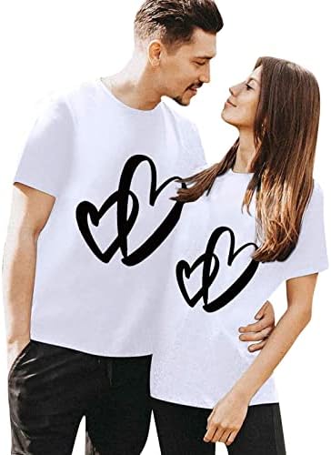 Majica s grafičkim uzorkom za Valentinovo gornji dio kratkih rukava muški model majica kratkih rukava