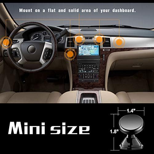 Magnetski telefon s automobilom, esamcore moćni magneti nosač automobila za nadzornu ploču s jakim ljepilom, uklapa se u sve iPhone