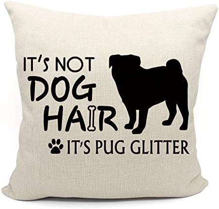 Mancheng-Zi nije pseća kosa, to je jastuk za jastuk za bacanje pug-a, pokloni za ljubitelje pasa, pokloni za puge, poklopac jastuka