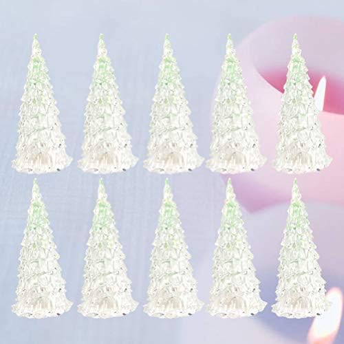 10pcs božićno mini stablo božićno drvce dekor stablo kristal božićni privjesak za zabavu za prazničnu zabavu