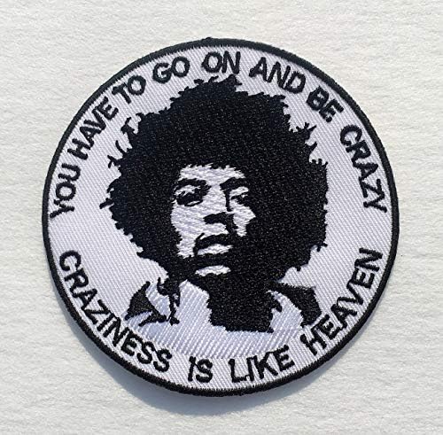 Rock Star Quotes Hendrix Inspirirano izvezeno željezo na zakrpama šiva značka zakrpe šezdesetih glazbeni bend logotip amblem Applique