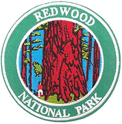 Slatko patch Redwood National Park vezeno željezo na šivanju na patch značku prirode