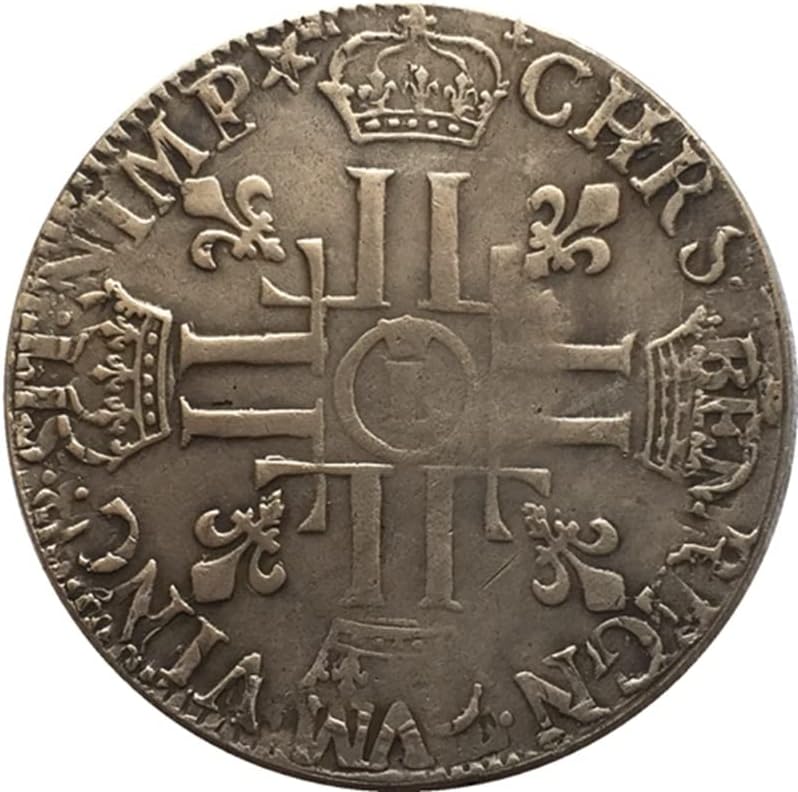 1690 Francuski novčići čisti bakreni srebro pozlaćeni antikni srebrni dolar kovanice Kolekcije za rukovanje može puhati