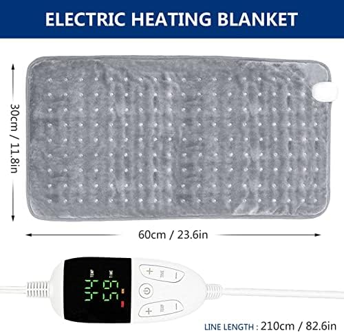 Trusova Električna grijana jastuka za ublažavanje bolova u leđima 11,8 ”x 23,6” Ultra mekani električni jastučić vlažna i suha toplinska