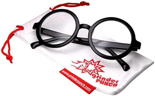 Naočale za odrasle u vintage stilu s velikim okruglim prozirnim lećama bez recepta