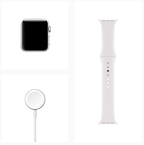 Apple Watch Series 3 - Srebrna aluminijska futrola s bijelim sportskim bendom -