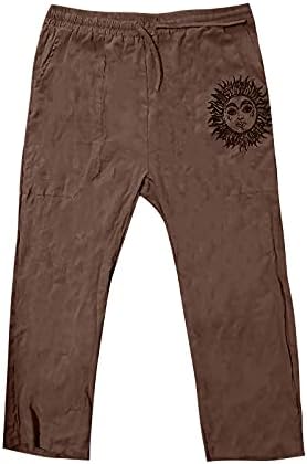 WENKOMG1 Radne teretne hlače za muškarce Business Baggy Sweatpants Outdoor Osnovne hlače povremene sportske hlače velike i visoke traperice