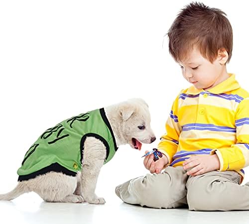 8 komada pseće majice za kućne ljubimce s smiješnim pismima ljetne majice majice hladne štenad košulje prozračna outfit za pse meke