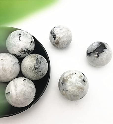 Ruitaiqin shitU 1pc rijetki prirodni bijeli mjesečev kamen sfera kamen kristal reiki zacjeljivanje uzorka sirovo zbirka prirodna kamenja