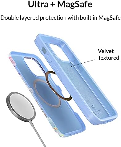 Velvet kavijar dizajniran za iPhone 13 mini futrola za žene [10ft testirano pad] Kompatibilno s magsafe - slatki magnetski poklopac