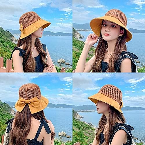 Ženski UPF 50+ UV zaštita od sunca prozračna široka ruba kat od kante za sunce šešir