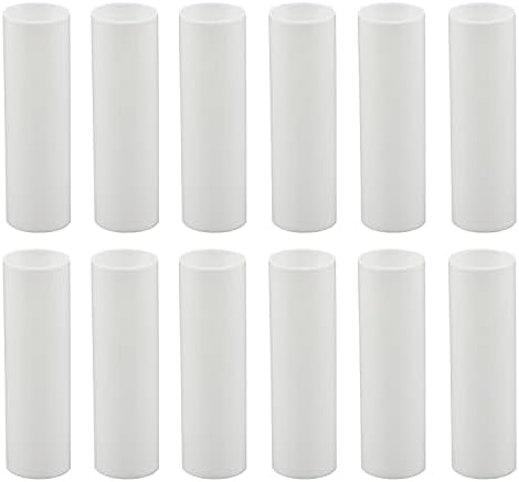 Set od 12,3 inča visokih bijelih plastičnih čepova za svijeće, poklopci za rozete lustera ~ baza kandelabra